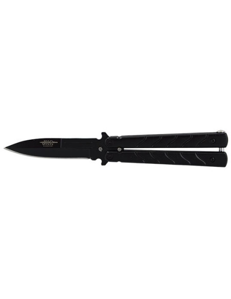 JKR Mini Butterfly Knife: Compact Precision, Black Elegance