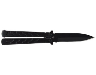 Schmetterlingsmesser JKR Mini : Kompakte Pr&auml;zision, Schwarze Eleganz 2