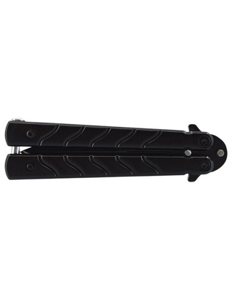 JKR Mini Butterfly Knife: Compact Precision, Black Elegance