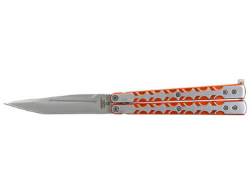 Schmetterlingsmesser JKR Orange : Eleganz und Pr&auml;zision im Alltag