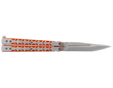 Schmetterlingsmesser JKR Orange : Eleganz und Pr&auml;zision im Alltag 2