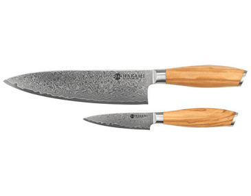 Set Hakami Tsubaki : Elegancia y Precisi&oacute;n en Acero Damas