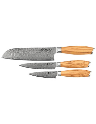 Set Hakami Tsubaki : Precisione ed Eleganza con Acciaio Damas
