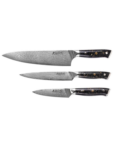 Wusaki Sakin Damascus Set: Precision and Elegance in the Kitchen
