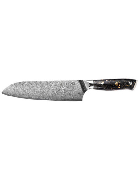 Wusaki SAKIN Damascus Santoku: Precision and Elegance in the Kitchen