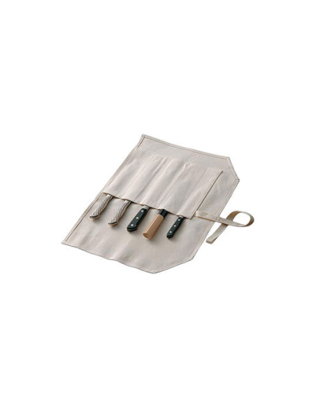 Estuche Tojiro en algod&oacute;n: almacenamiento seguro para 5 cuchillos