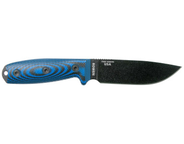 ESEE-4 fixed blade knife black blade blue/black handle lifetime guarantee 2