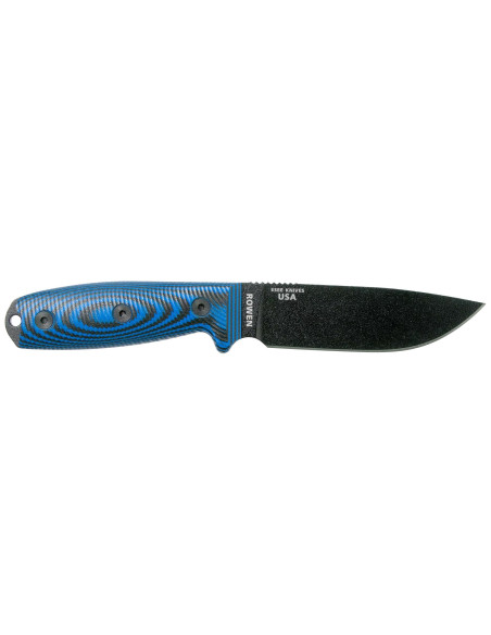 ESEE-4 fixed blade knife black blade blue/black handle lifetime guarantee
