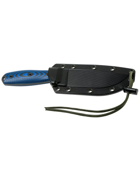 ESEE-4 fixed blade knife black blade blue/black handle lifetime guarantee