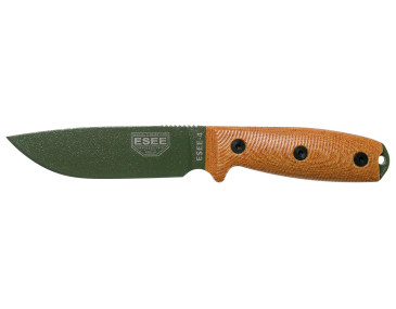 ESEE-4 green blade brown micarta &ndash; lifetime guaranteed survival knife