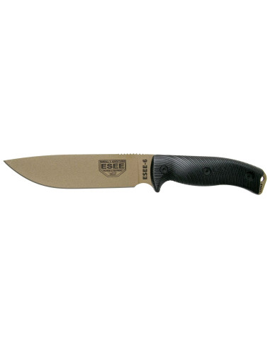 ESEE-6 survival knife Dark Earth blade 1095 steel