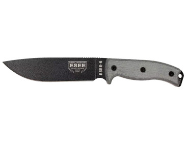 ESEE-6 lama nera &ndash; coltello da sopravvivenza full tang discreto