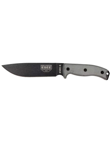 ESEE-6 black blade &ndash; discreet full tang survival knife