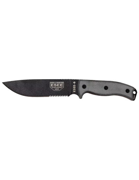 ESEE-6 black blade &ndash; American survival knife with sheath