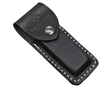 Kane Tsune Black Leather Sheath &ndash; Secure Belt Carry