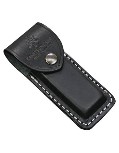 &Eacute;tui cuir noir Kane Tsune &ndash; port ceinture s&eacute;curis&eacute;