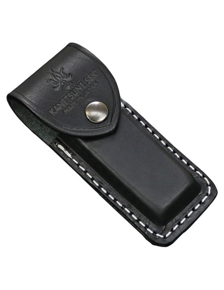 Funda de cuero negro Kane Tsune &ndash; porte en cintur&oacute;n seguro