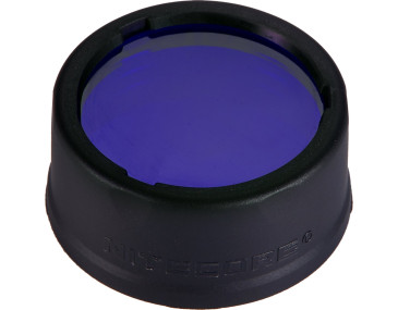 Blauer Filter 26mm Nitecore f&uuml;r taktische Taschenlampe
