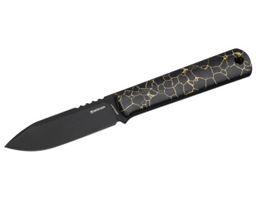 Boker BFF Packlite TruStone Black, lightweight fixed neck knife
