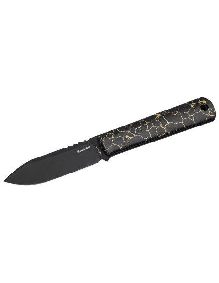 Boker BFF Packlite TruStone Black, leichtes feststehendes Halsmesser