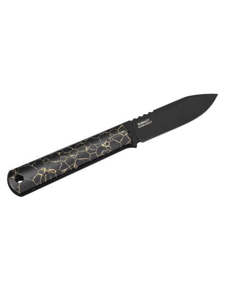 Boker BFF Packlite TruStone Black, leichtes feststehendes Halsmesser