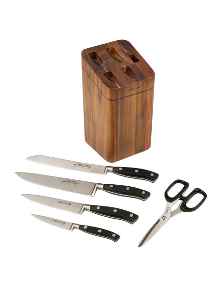 Arcos Riviera Pure &ndash; 5-Messer-Block f&uuml;r kompromissloses Kochen