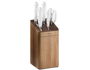 Taco 5 cuchillos Arcos Riviera Blanc Pure, cocina organizada
