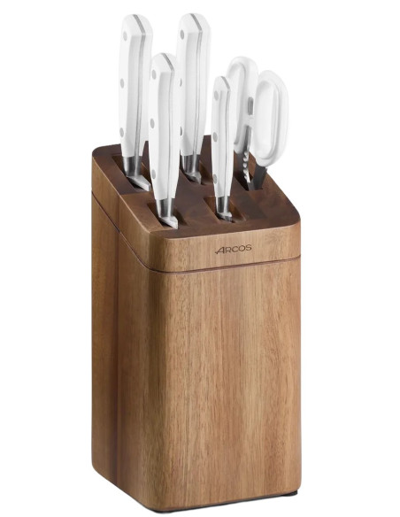 Taco 5 cuchillos Arcos Riviera Blanc Pure, cocina organizada