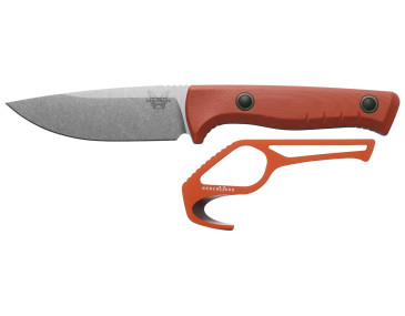 Benchmade SlipRidge Fixed Combo Blade Rust Orange Field Knife