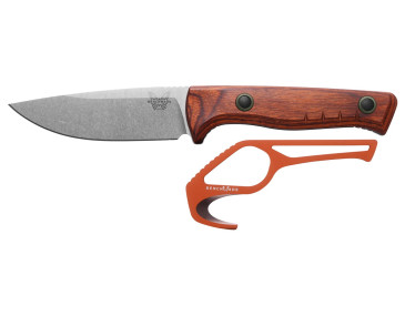 Benchmade SlipRidge Fixed Wood &ndash; combo blade, wood handle