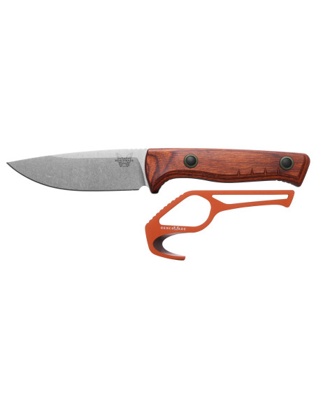 Benchmade SlipRidge Fixed Wood &ndash; combo blade, wood handle