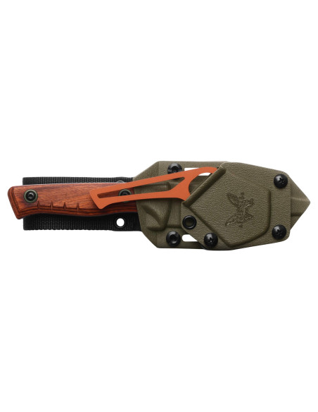 Benchmade SlipRidge Fixed Wood &ndash; combo blade, wood handle