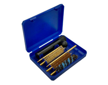 Kit de nettoyage calibre 9 mm pour arme de poing Megaline Bleu Laiton