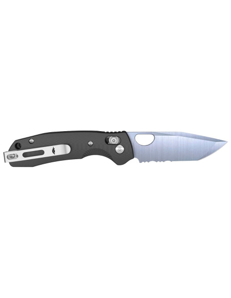 Couteau pliant Honey Badger Medium Crossbolt Tanto noir
