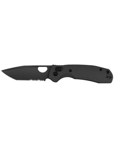 Couteau pliant Honey Badger Medium Crossbolt Tanto lame noire