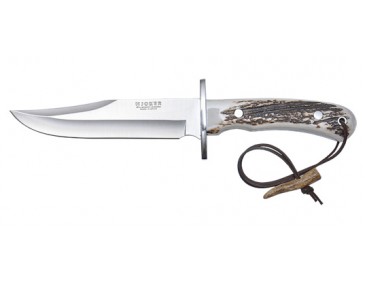 Feststehendes Messer Joker Bowie Klinge 160 mm Hirschhorngriff