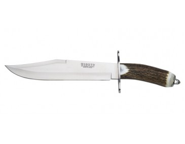 Feststehendes Messer Joker Bowie Klinge 250 mm Griff Hirschhorn