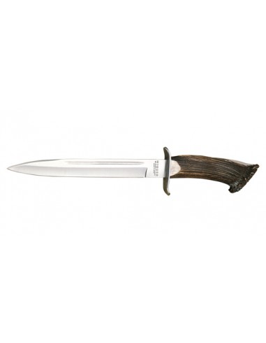 Feststehendes Messer Joker Dolch Klinge 255 mm Griff Naturhirschhorn