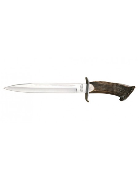 Feststehendes Messer Joker Dolch Klinge 255 mm Griff Naturhirschhorn