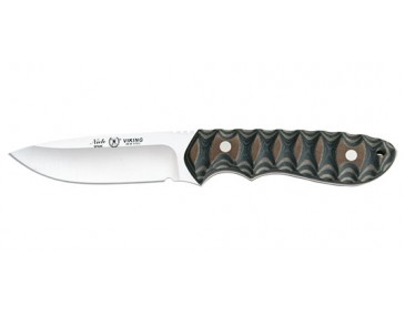 Feststehende Klinge Nieto Viking Klingenl&auml;nge 100 mm Griff Katex braun / anthrazit