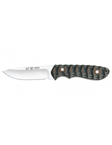 Feststehende Klinge Nieto Viking Klingenl&auml;nge 100 mm Griff Katex braun / anthrazit