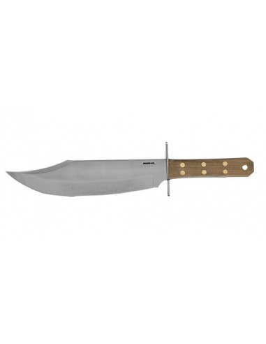 Cuchillo fijo Condor Undertaker bowie knife con hoja de Acero 1075 High Carbon de 259 mm y mango de madera natural