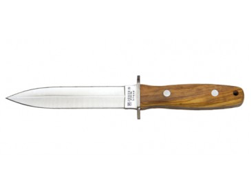 Feststehendes Messer Joker Dolch Klinge 150 mm Griff Olivenholz Naturholz