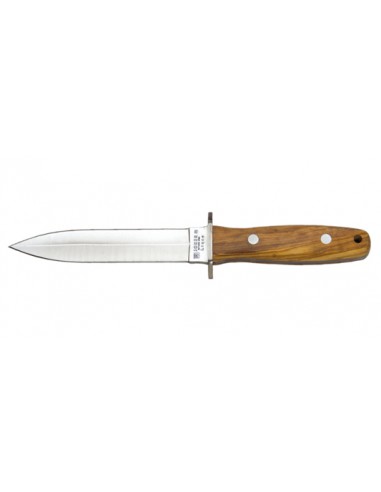 Feststehendes Messer Joker Dolch Klinge 150 mm Griff Olivenholz Naturholz
