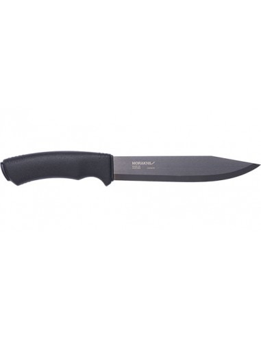 Cuchillo de hoja fija Morakniv Pathfinder hoja de Acero al carbono 170 mm mango de goma negro