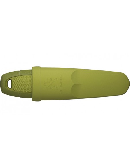 Coltello a lama fissa Morakniv Eldris con manico verde, lama in Acciaio 12C27 (inox) 59 mm, manico in polimero verde