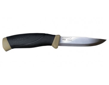 Feststehendes Messer Morakniv Companion sandfarben/schwarzer Griff