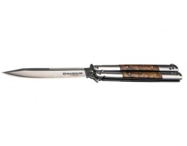 Schmetterlingmesser Boker magnum Balisong Wood Large - 41 - Khurts.com