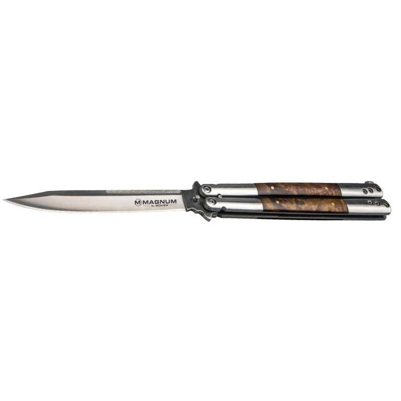 Coltello Magnum Balisong Wood Large &ndash; L'eleganza Funzionale