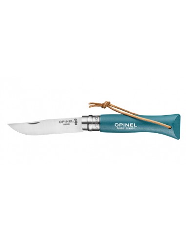 coltello pieghevole Opinel Baroudeur N&deg;06 Inox Turquoise